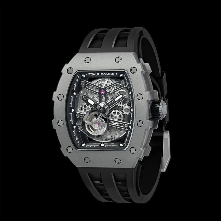 Automatic 21 Jewels Luminous Dial Sapphire Crystal Men's Watch -  TB8208T-01