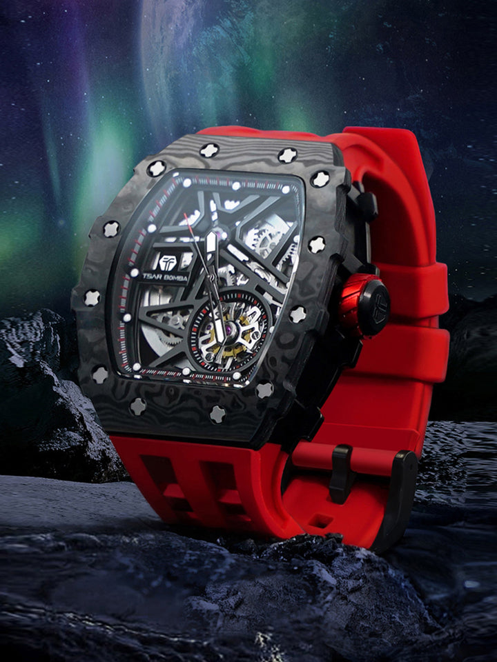 Automatic 21 Jewels Luminous Dial Sapphire Crystal Men's Watch -  TB8209CF-02