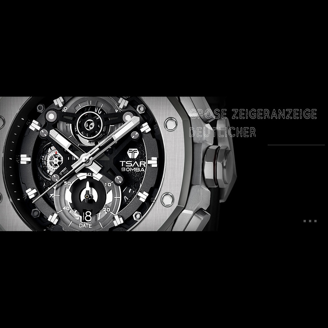 Chronograph Luminous Dial Sapphire Crystal Men's Watch -  TB8805Q-01