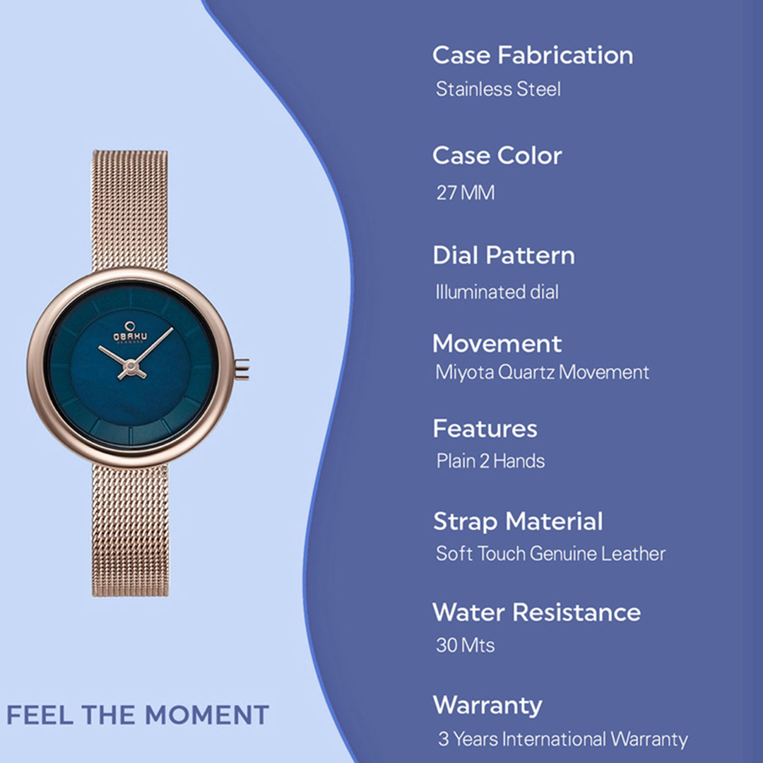Stille Azure Quartz Women's Watch -  V146LXVLMV