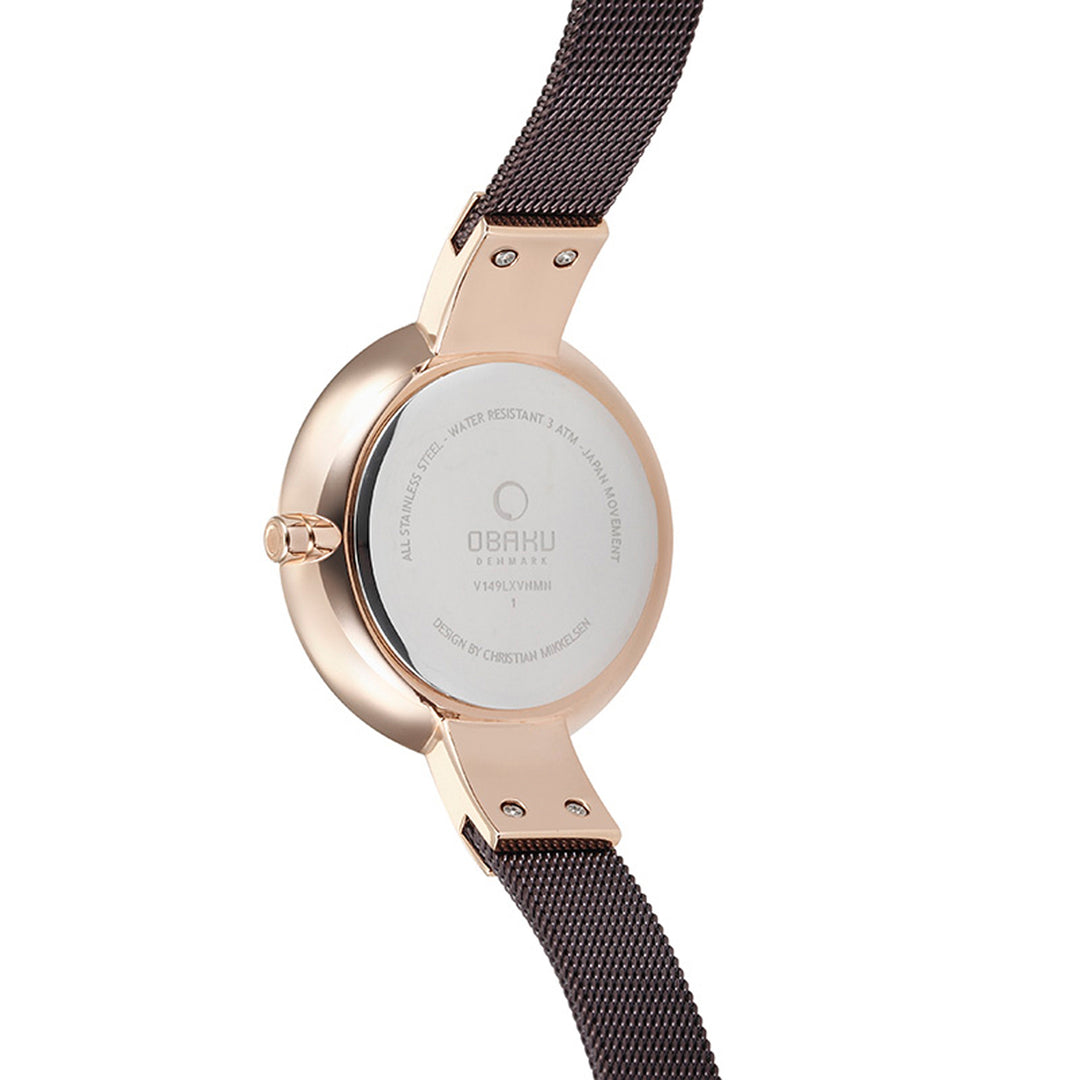 Sol Walnut Quartz Women's Watch -  V149LXVNMN