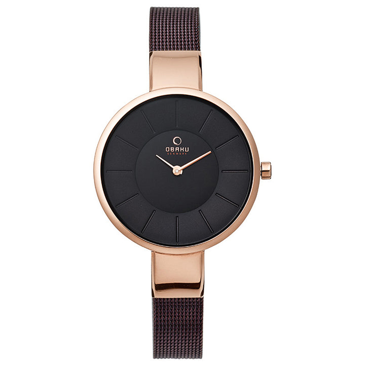 Sol Walnut Quartz Women's Watch -  V149LXVNMN