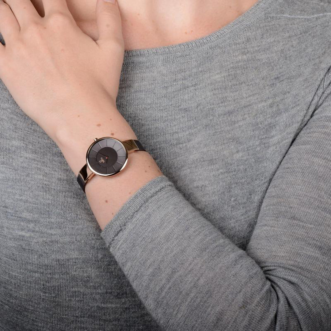 Sol Walnut Quartz Women's Watch -  V149LXVNMN