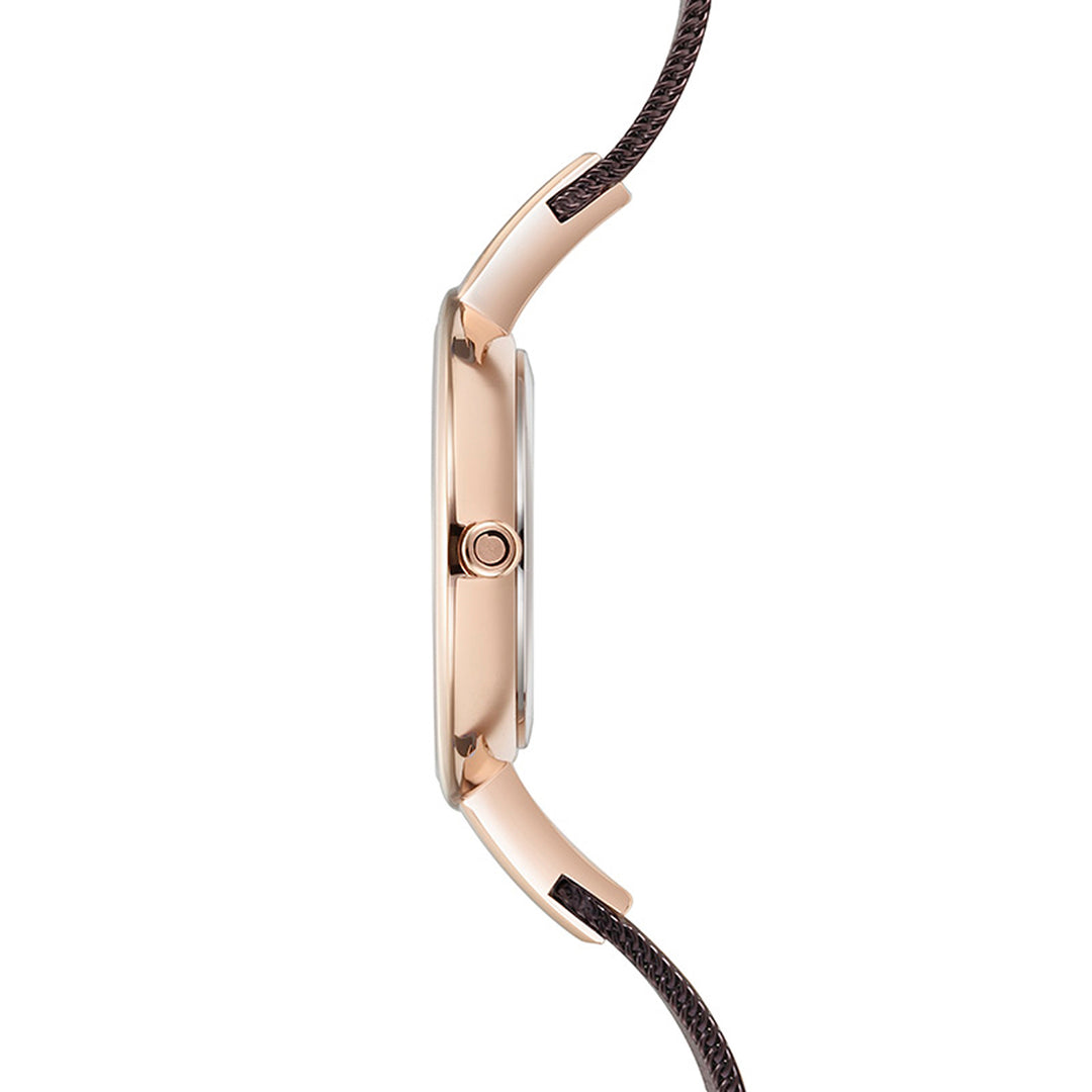Sol Walnut Quartz Women's Watch -  V149LXVNMN