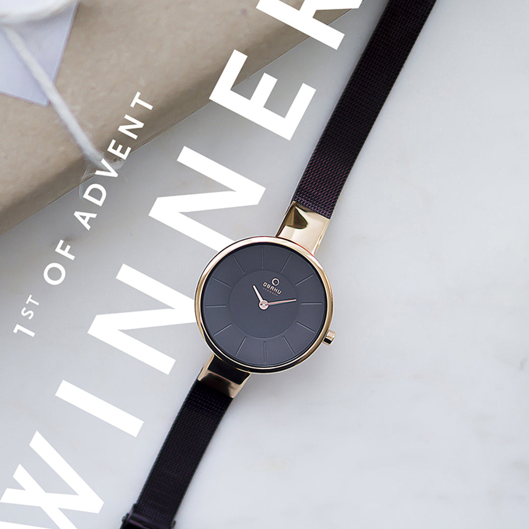 Sol Walnut Quartz Women's Watch -  V149LXVNMN