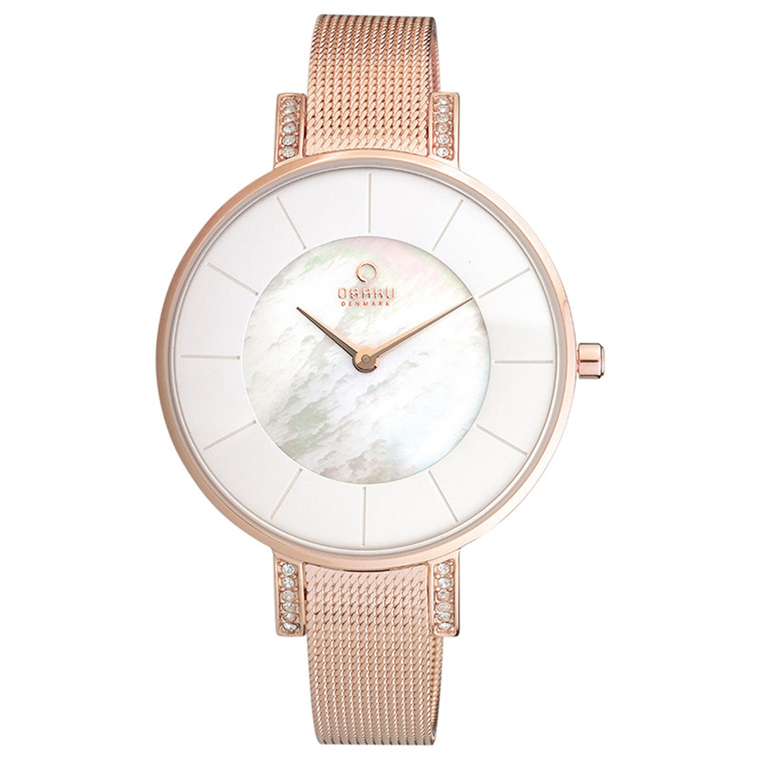 Lun Rose Quartz MOP Women's Watch - V158LEVWMV