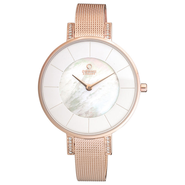Lun Rose Quartz MOP Women's Watch - V158LEVWMV
