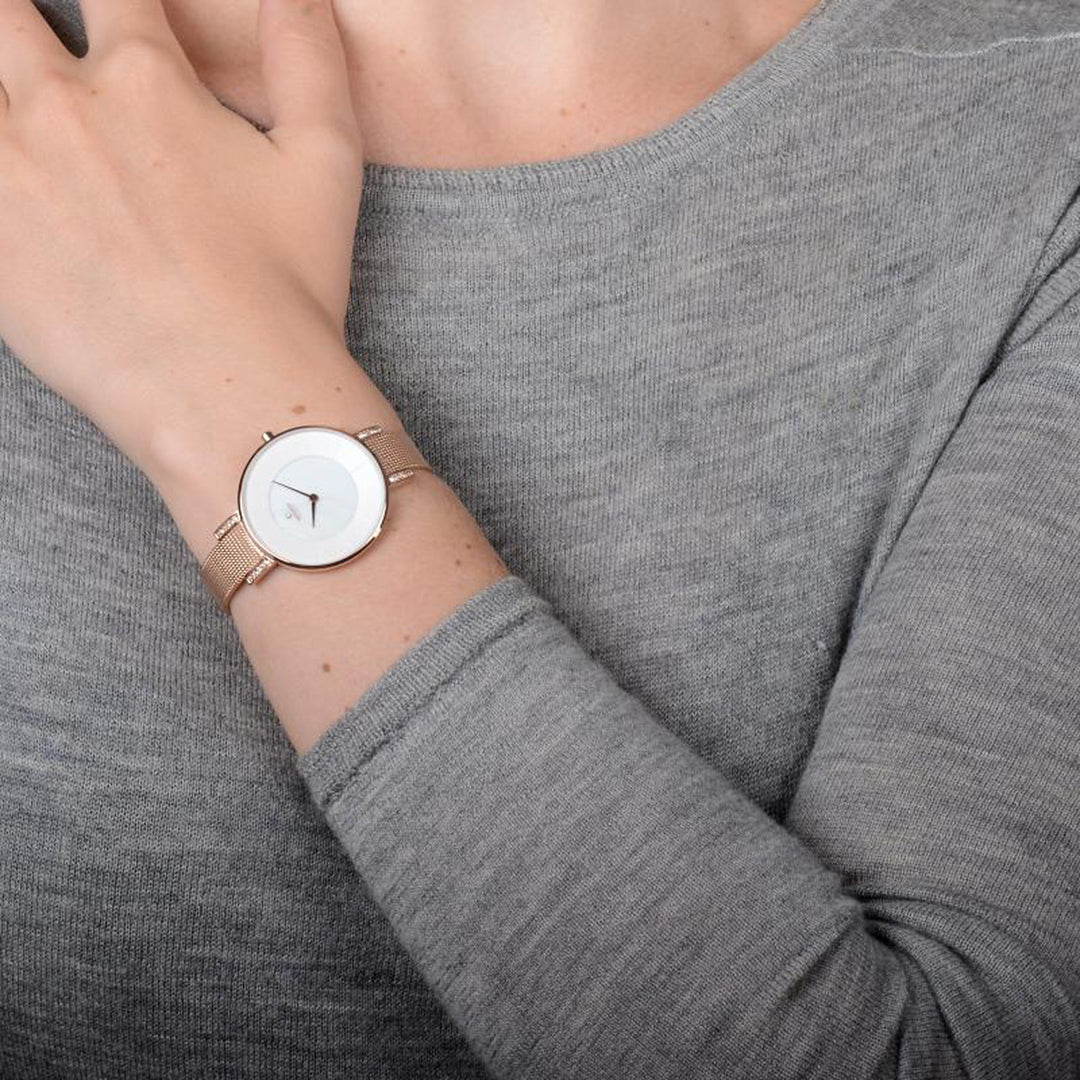 Lun Rose Quartz MOP Women's Watch - V158LEVWMV