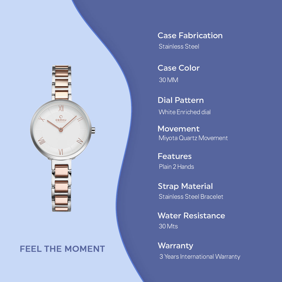 Vand Peach Quartz Women's Watch - V195LXCISV