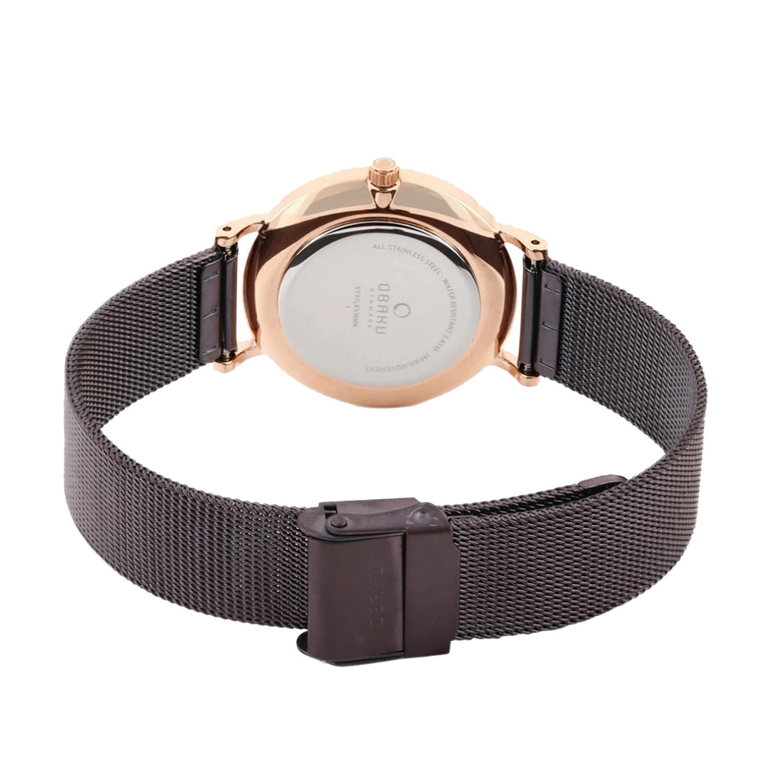 Mark Lille Walnut Quartz Women's Watch -  V197LXVNMN