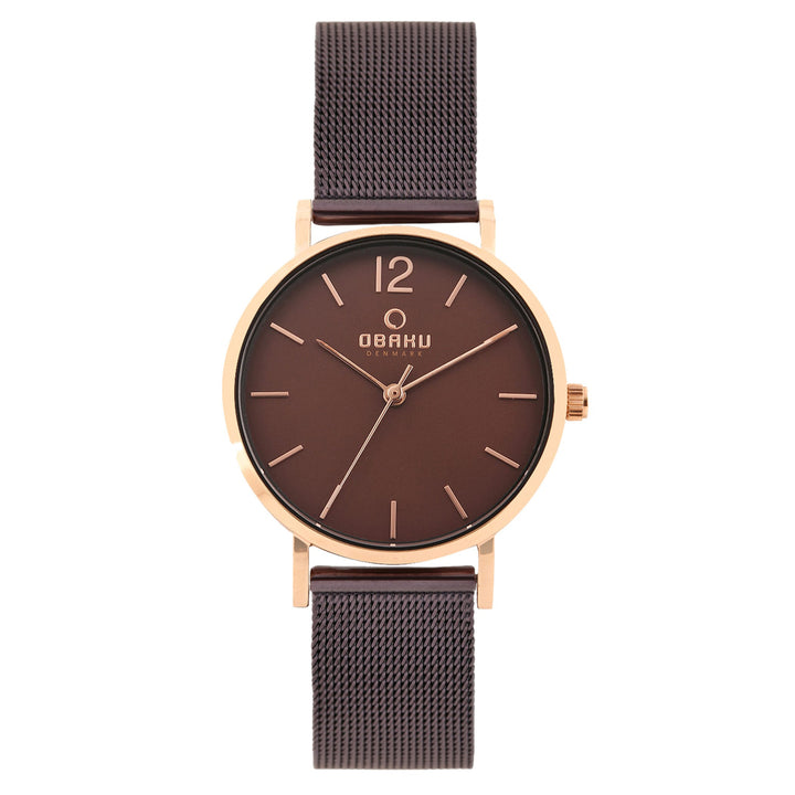 Mark Lille Walnut Quartz Women's Watch -  V197LXVNMN