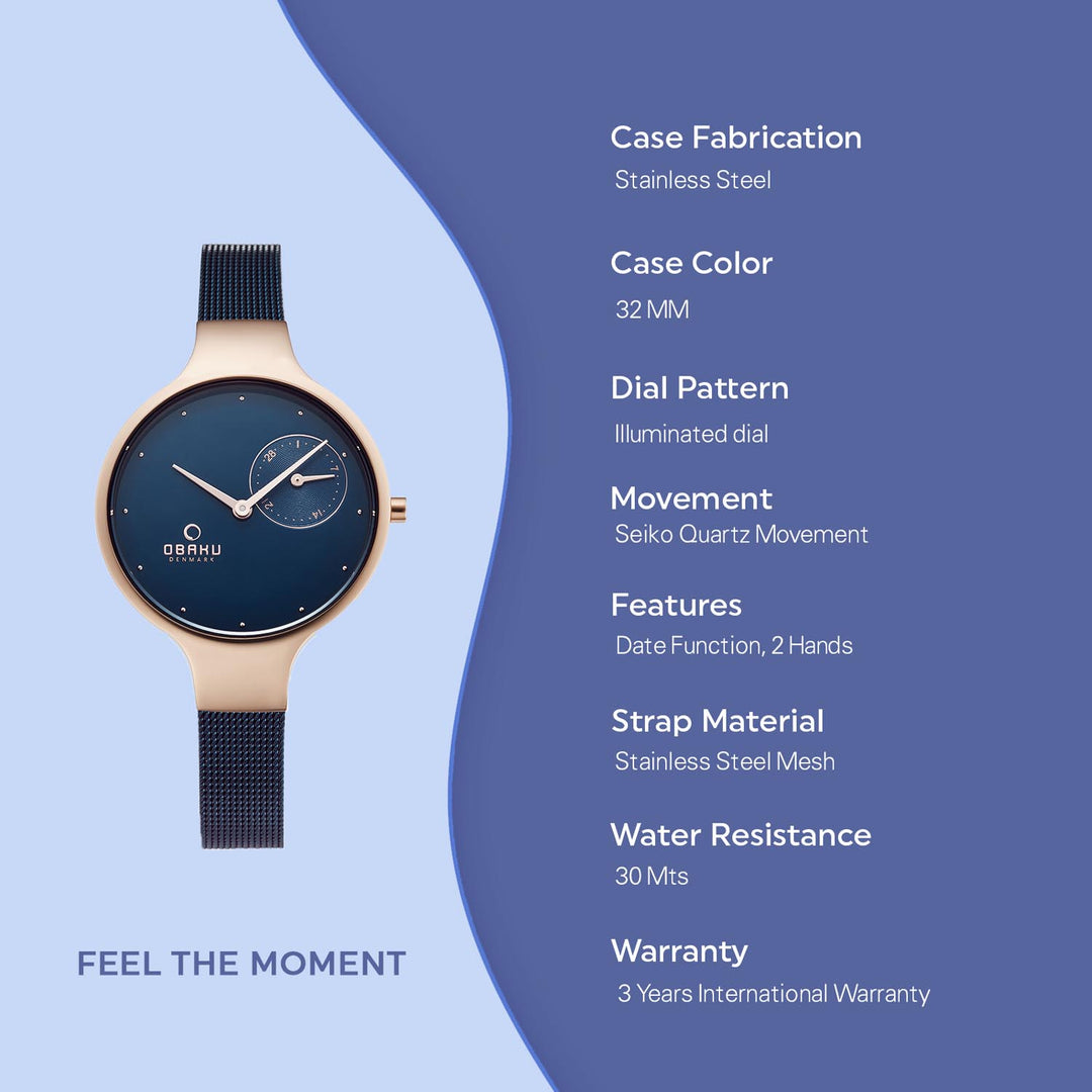 Eng Ocean Quartz Women's Watch -  V201LDVLML