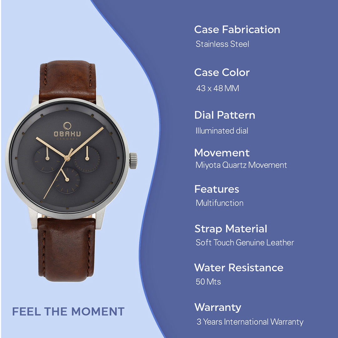 Venlig Cloud Multifunction Men's Watch -  V208GMCJRN