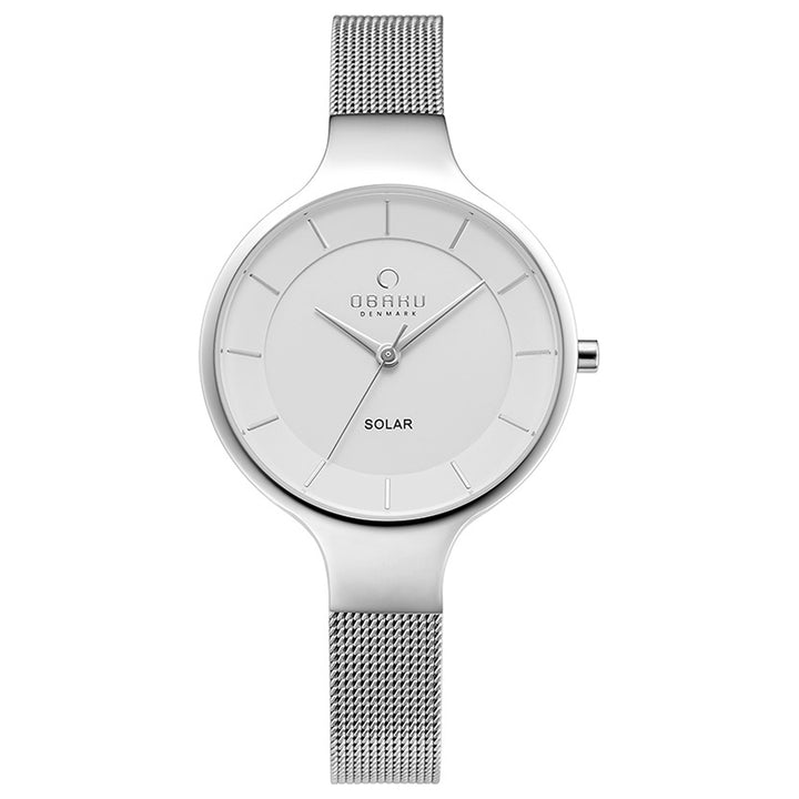 Gry Steel Solar Quartz Women's Watch - V221LRCWMC