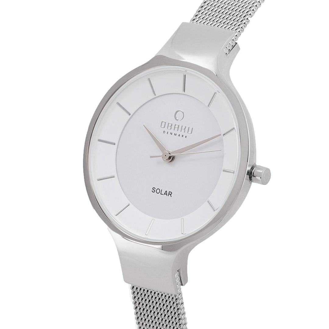 Gry Steel Solar Quartz Women's Watch - V221LRCWMC