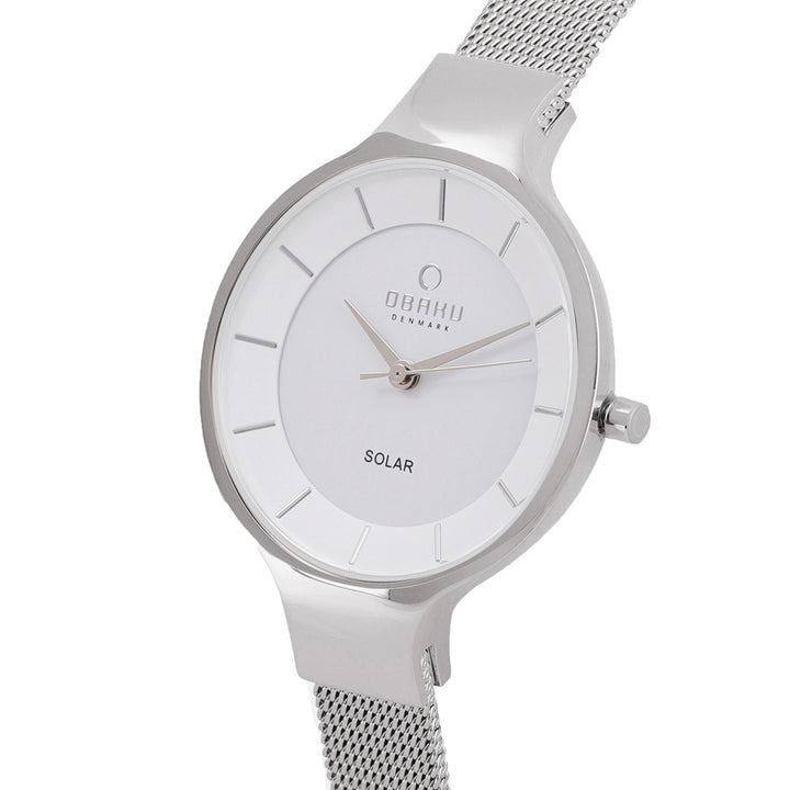 Gry Steel Solar Quartz Women's Watch - V221LRCWMC