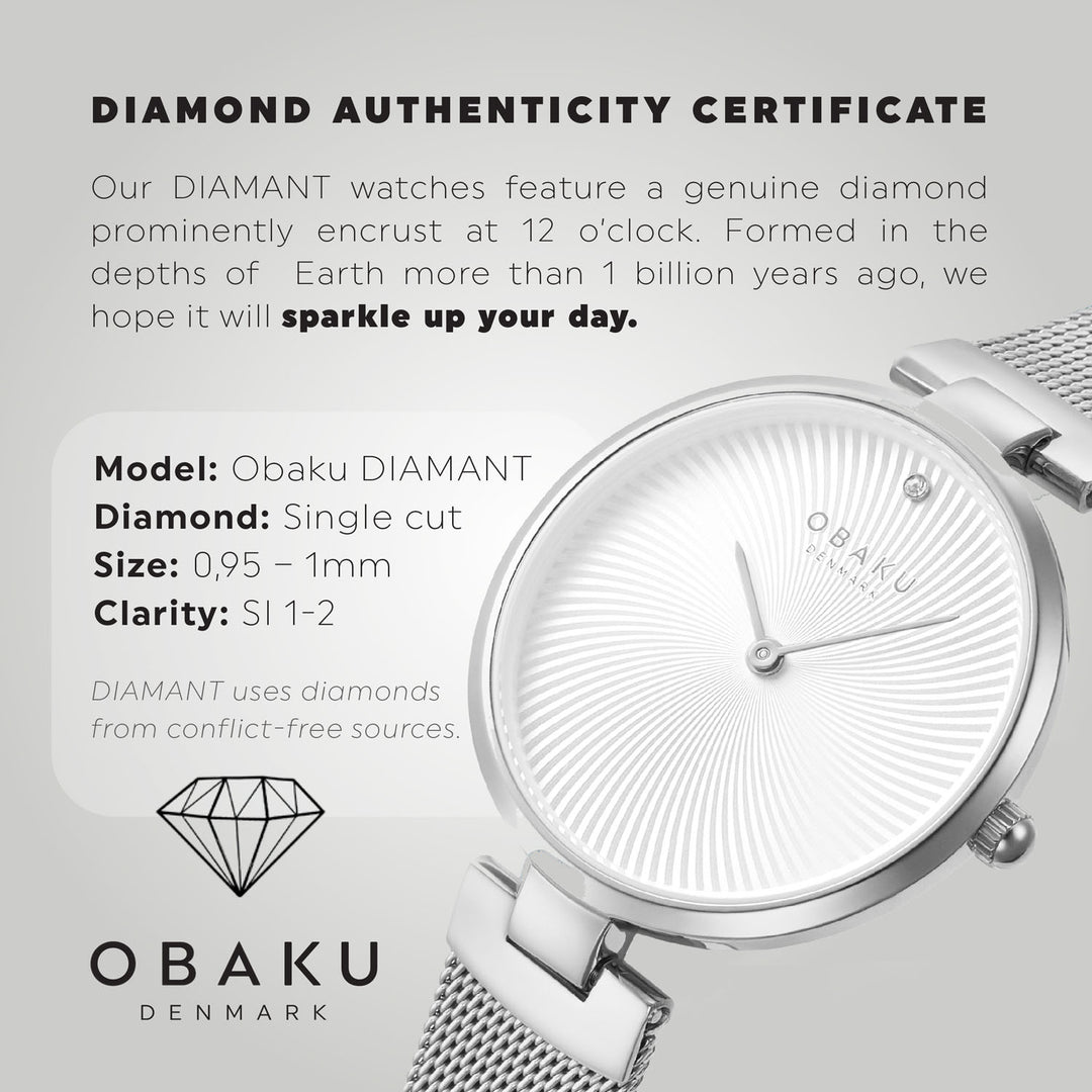 Diamant Steel Quartz Women's Watch -  V256LXCIMC