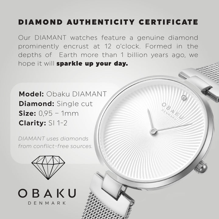Diamant Steel Quartz Women's Watch -  V256LXCIMC
