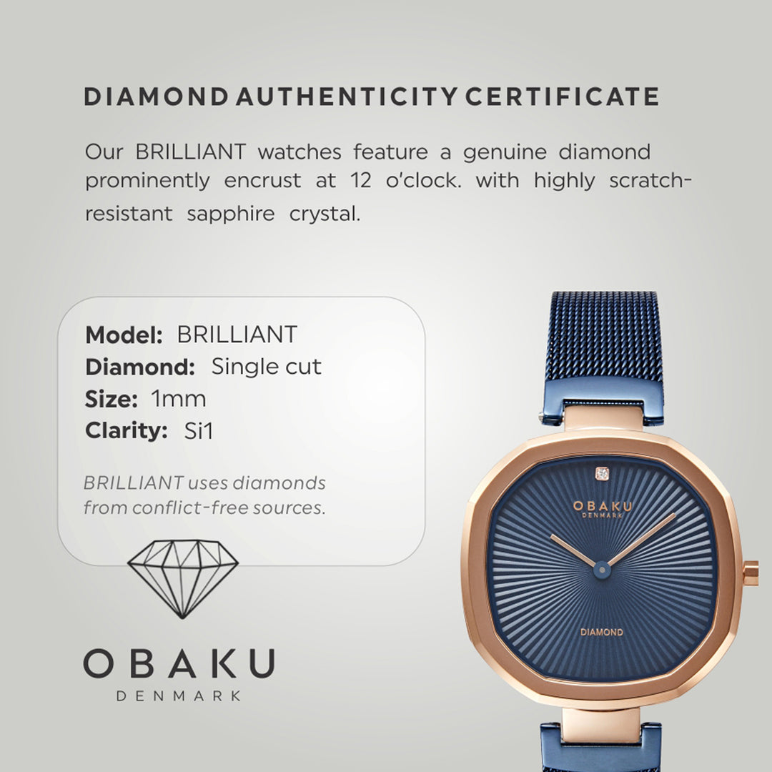 Brilliant Ocean Quartz Women's Watch -  V277LXVLML