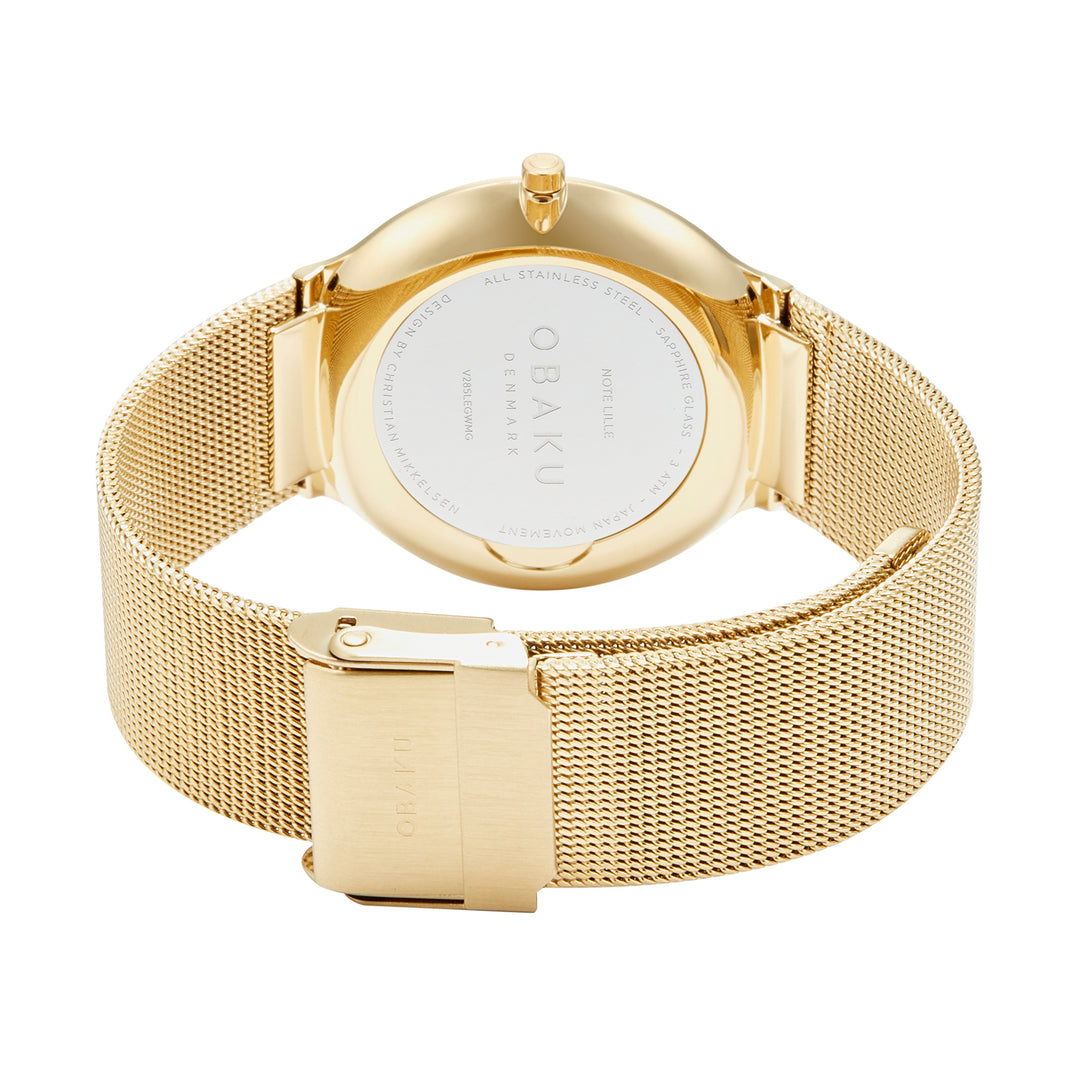 Note Lille Gold Quartz Women's Watch -  V285LEGWMG