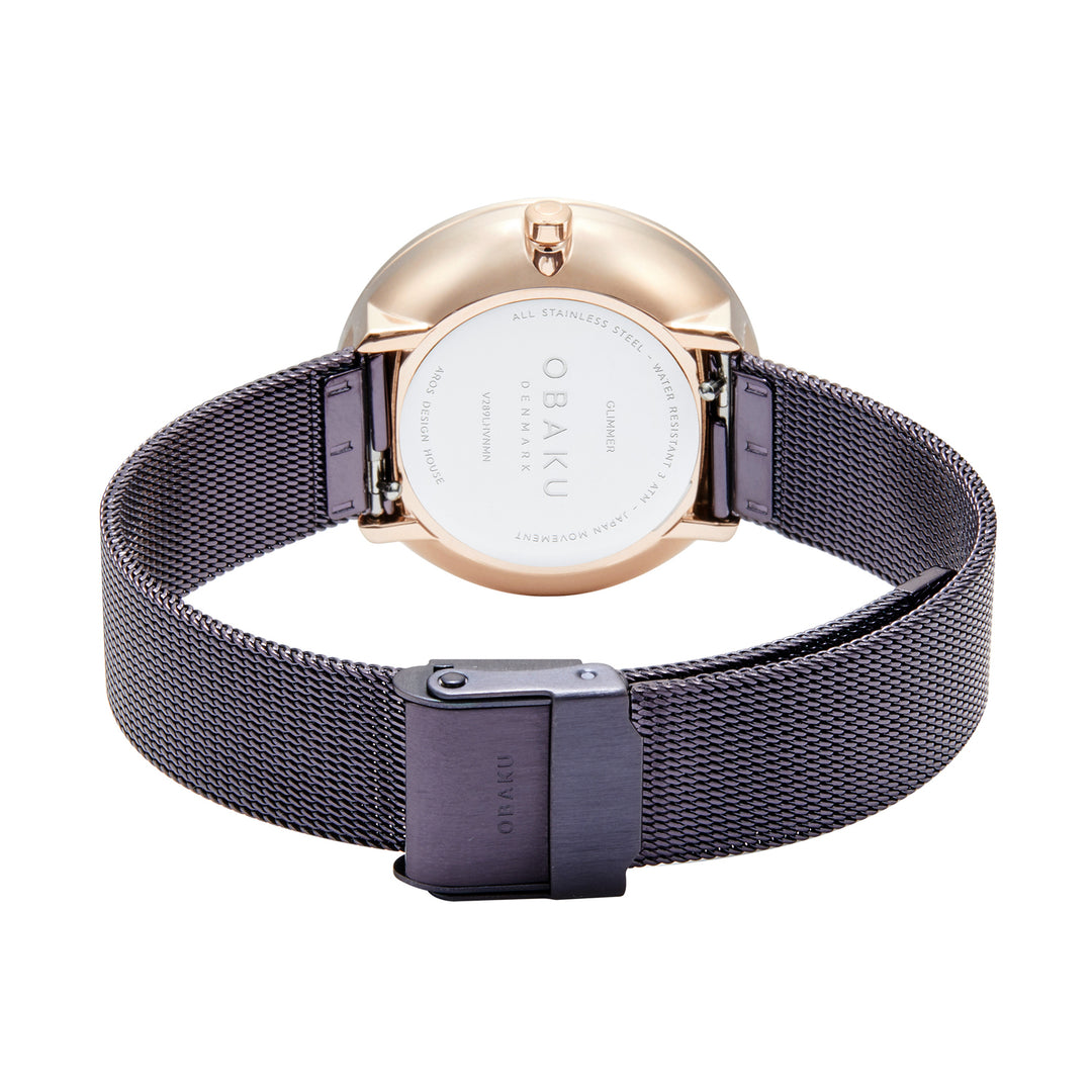 Glimmer Walnut Quartz Women's Watch - V289LHVNMN