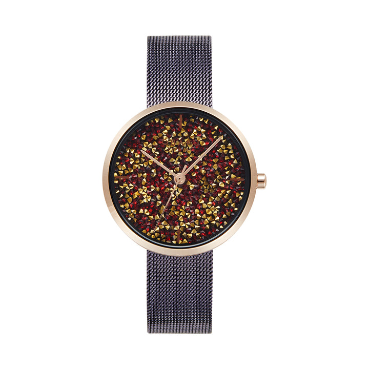 Glimmer Walnut Quartz Women's Watch - V289LHVNMN