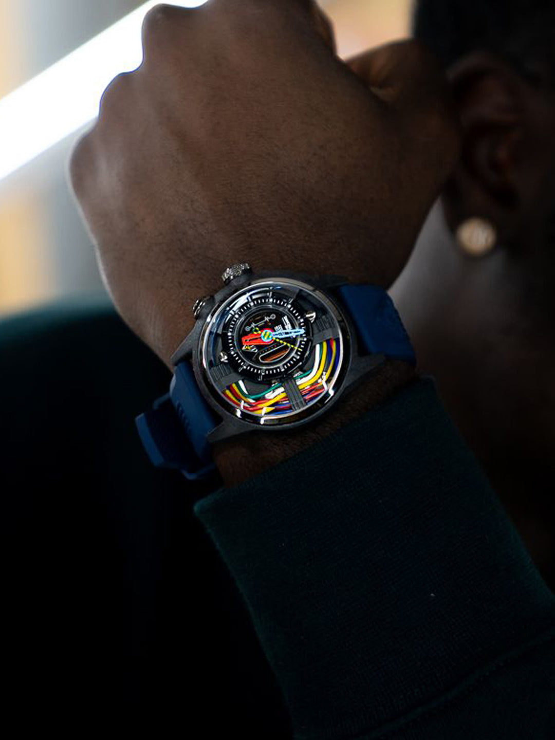 The Carbon Z Night Light Quartz Men's Watch - ZZ-A1A/05-CRB