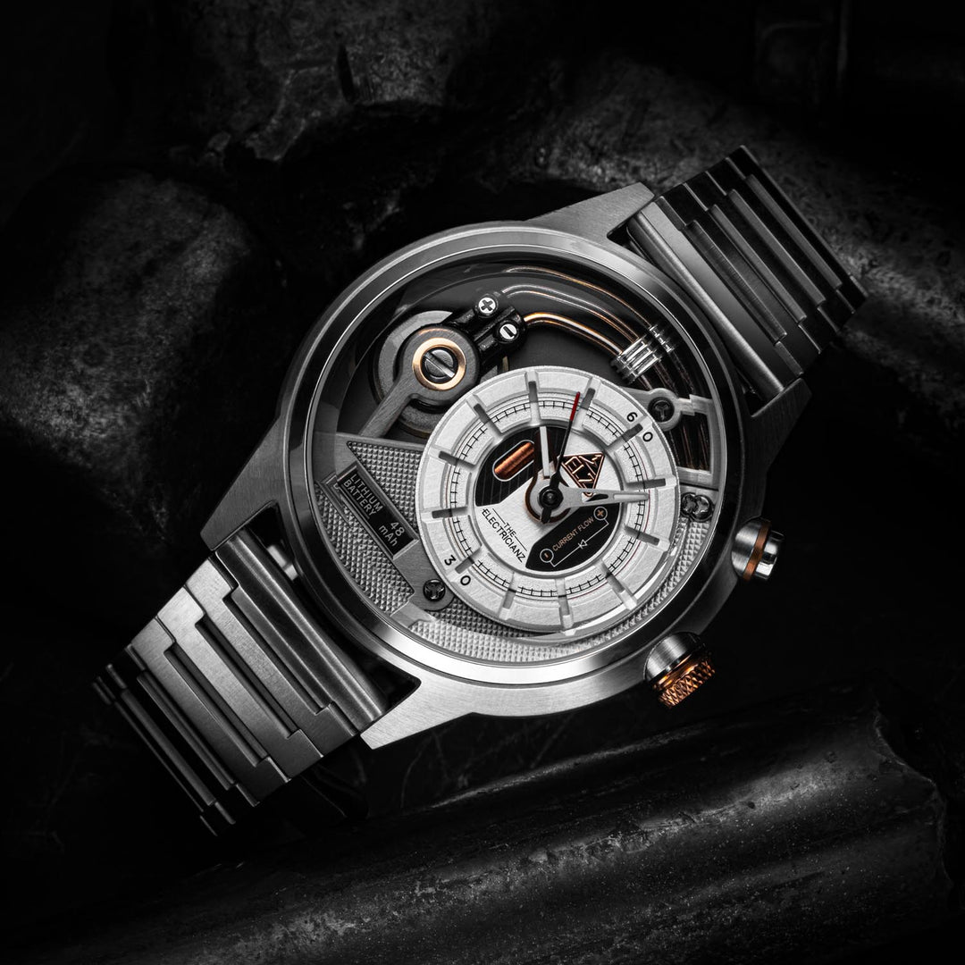 The Steel Z Night Light Quartz Men's Watch - ZZ-A3C/01-MB
