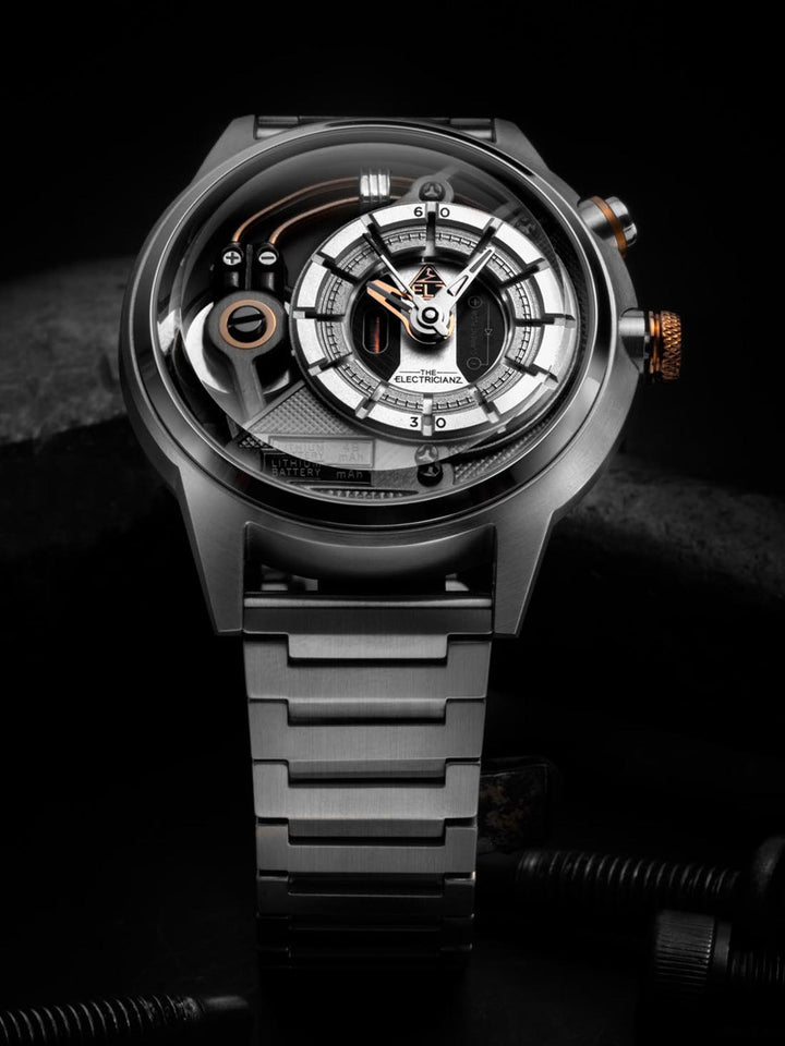 The Steel Z Night Light Quartz Men's Watch - ZZ-A3C/01-MB