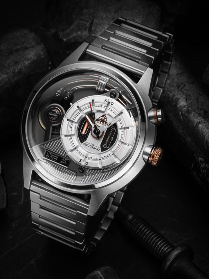 The Steel Z Night Light Quartz Men's Watch - ZZ-A3C/01-MB