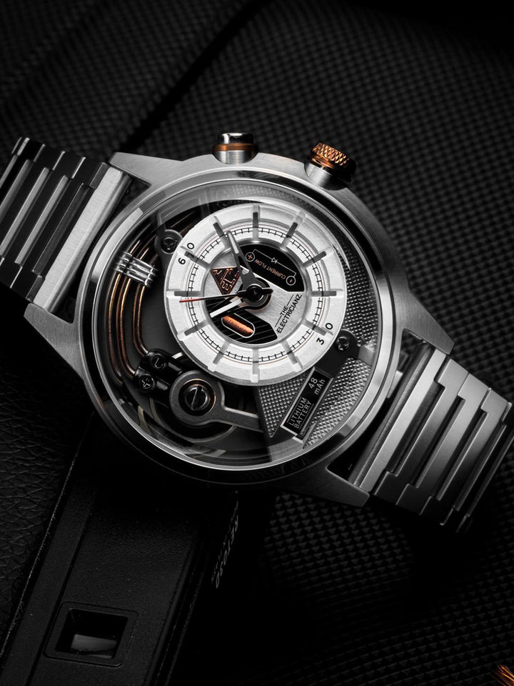 The Steel Z Night Light Quartz Men's Watch - ZZ-A3C/01-MB