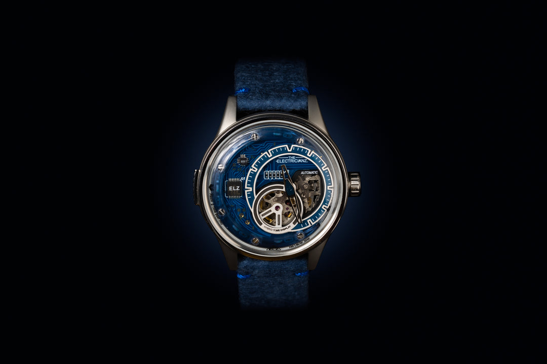 The Hybrid E-Blue Night Light Automatic Men's Watch - ZZ-B1C/03-CNB