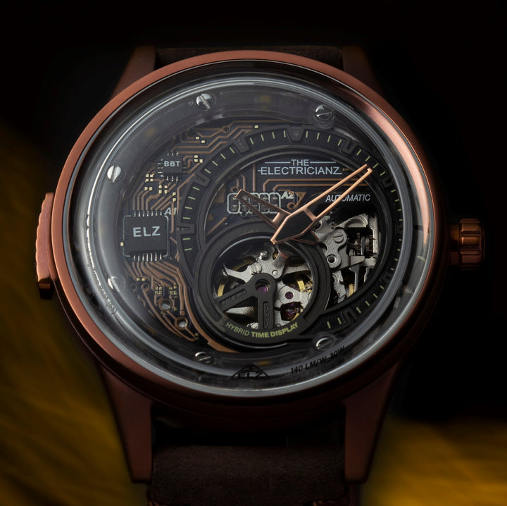 The Hybrid E-Bronze Night Light Automatic Men's Watch - ZZ-B1C/05-CLC