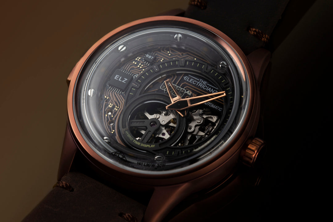 The Hybrid E-Bronze Night Light Automatic Men's Watch - ZZ-B1C/05-CLC