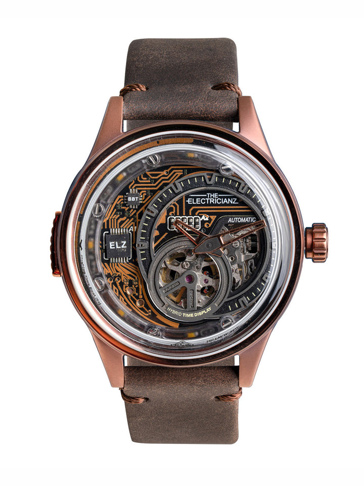 The Hybrid E-Bronze Night Light Automatic Men's Watch - ZZ-B1C/05-CLC