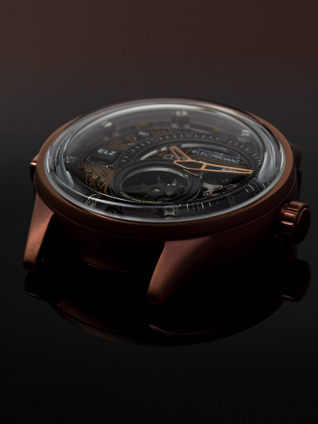 The Hybrid E-Bronze Night Light Automatic Men's Watch - ZZ-B1C/05-CLC