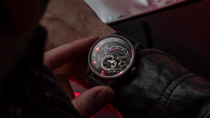 The Hybrid E-Gun Night Light Automatic Men's Watch - ZZ-B1C/07-CLB