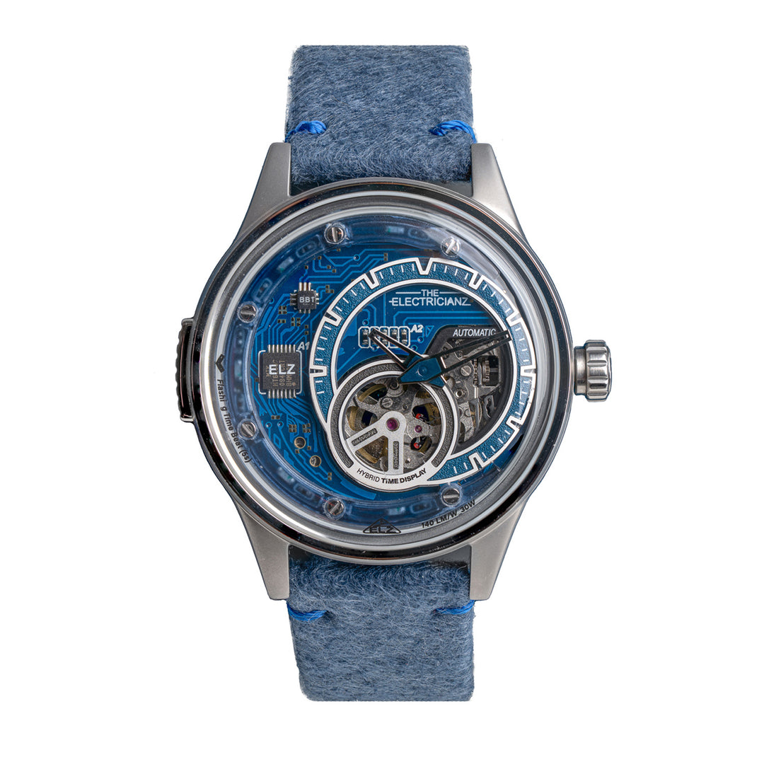 The Hybrid E-Blue Night Light Automatic Men's Watch - ZZ-B1C/03-CNB