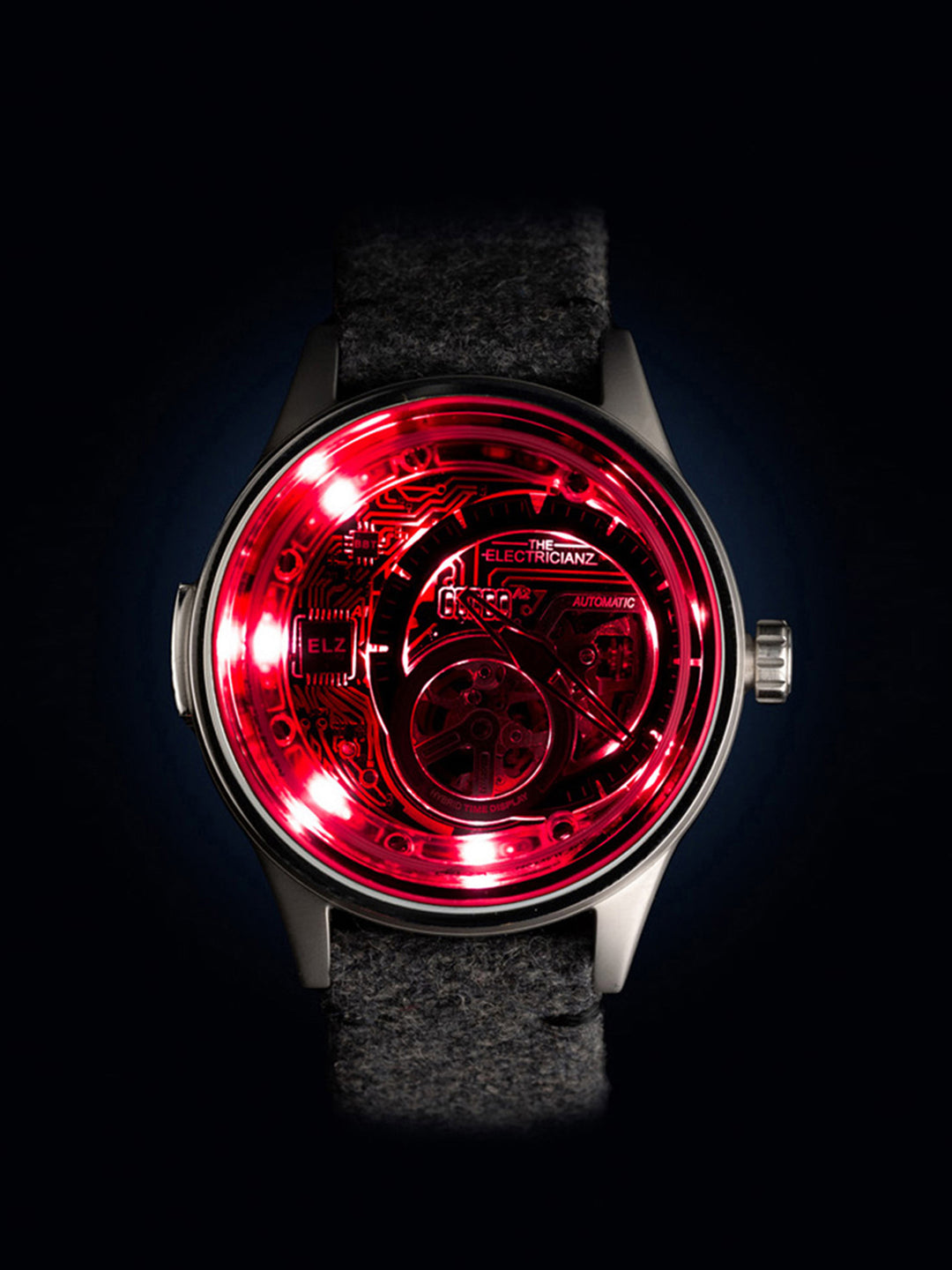 The Hybrid E-Gun Night Light Automatic Men's Watch - ZZ-B1C/07-CLB