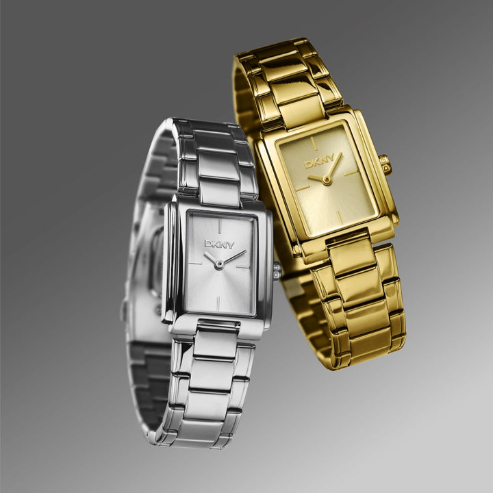 Everyday Quartz Silver Rectangular Dial Women's Watch - DK1L121M0045