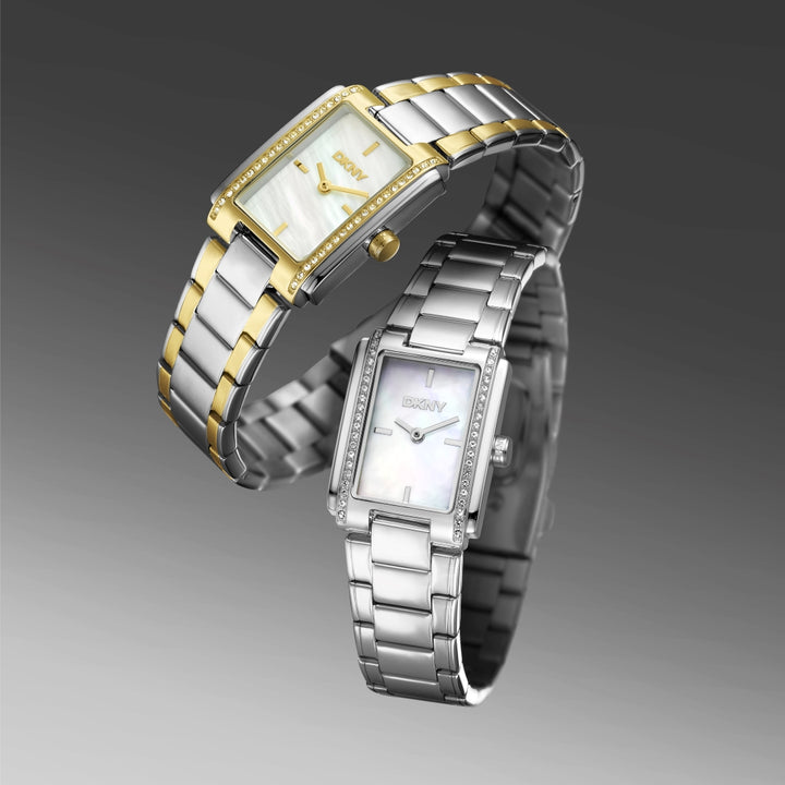 Evening Quartz Blue Rectangular Dial Women's Watch - DK1L122M0065