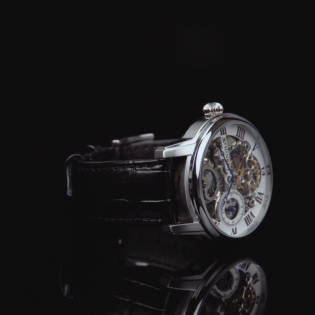 Longitude Automatic Dual Time Silver Round Dial Men&
